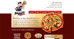 Desktop Screenshot of bigmouthpizza.com